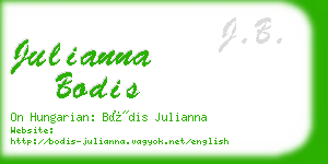 julianna bodis business card